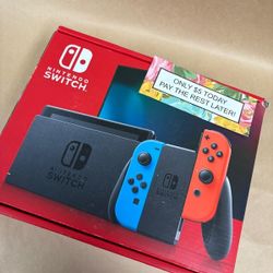 Nintendo Switch V2 Gaming Console New - Pay $1 today and pay the rest later -