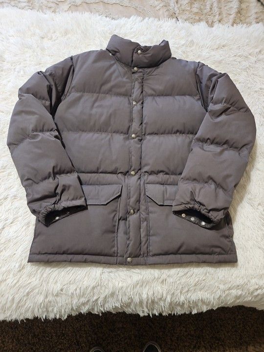 North Face Sierra Gray Puffer Mens Large Down Jacket
