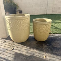 Light Green Ceramic Glazed Planters