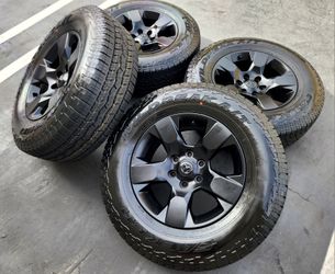 18” Dodge Ram 1500 New Satin Black  Wheels and Tires