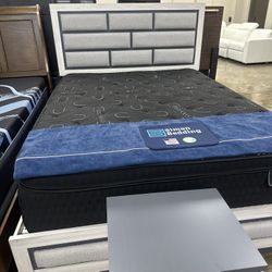New Queen Bed With Promo Mattress And Boxspring Including Free Delivery 