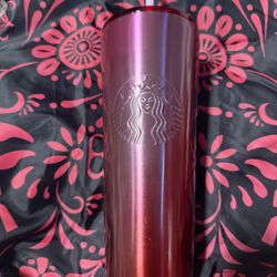Starbucks 24oz Holiday 2019 Gradient Rose tumbler 