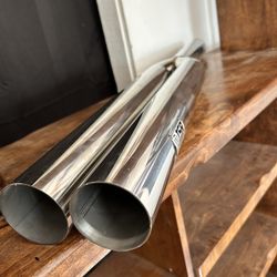 ISR Blast pipe Dual Tip Muffler Exhaust