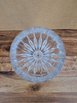 Etched Glass Goblet