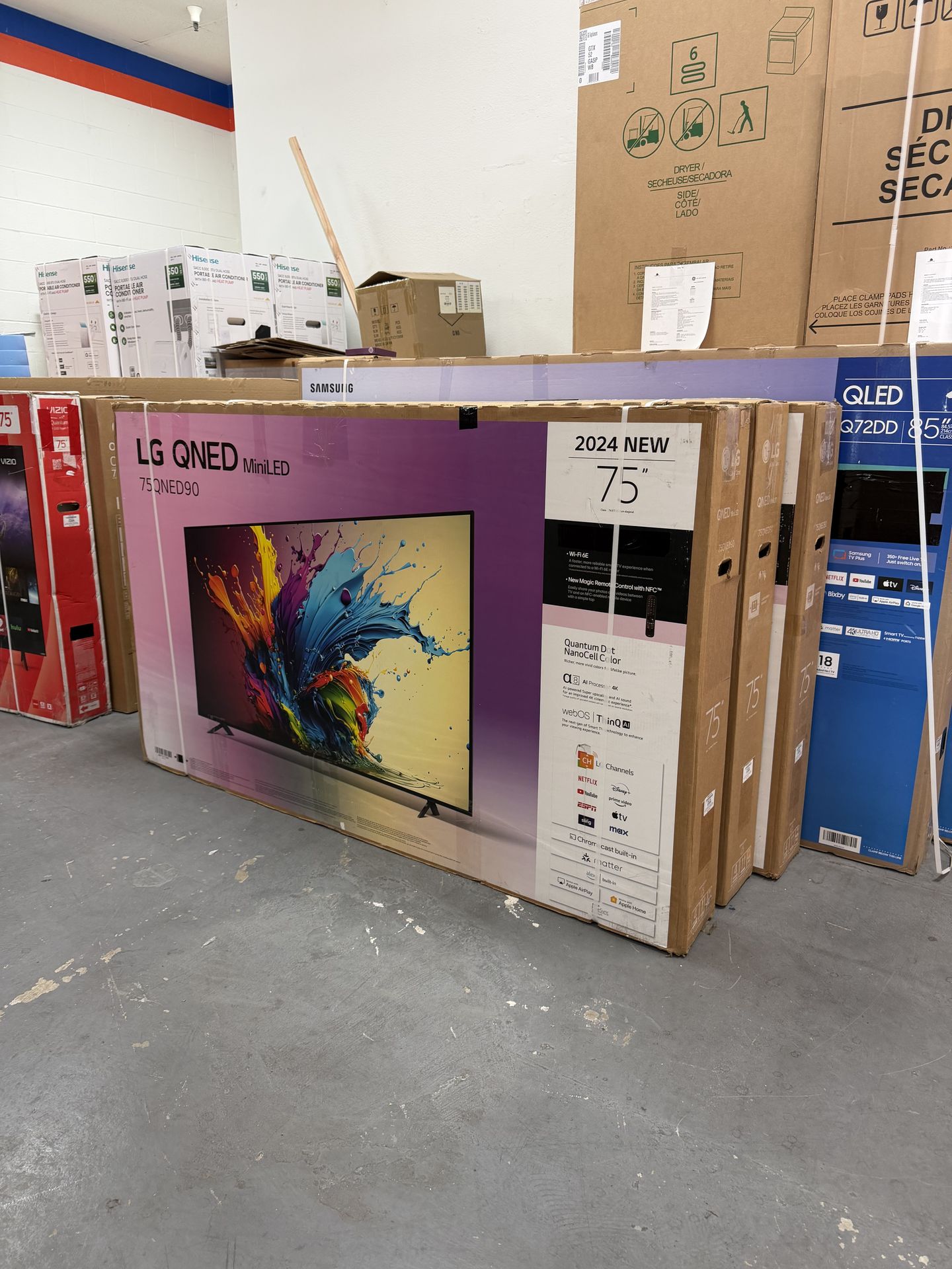 75 Inch LG QNED Mini LED 90 Series 4K HDR Smart TV