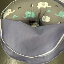 Boppy Bare Naked Original Nursing Pillow, Pillow Only, Cover Sold Separately, Ergonomic Nursing Essentials for Breastfeeding and Bottle Feeding, with 