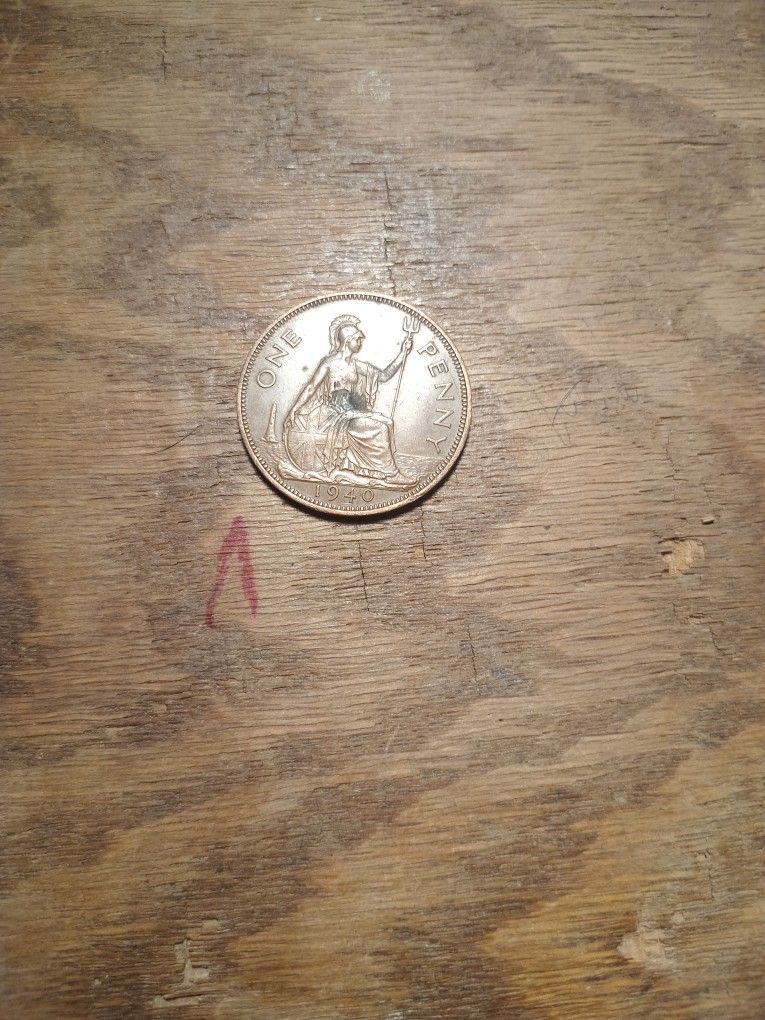 Bronze 1940 Year UK Half Pennies