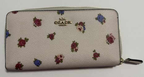 Coach Vintage Flower Print Wallet