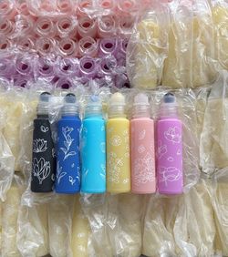 Roller bottles for essential oils