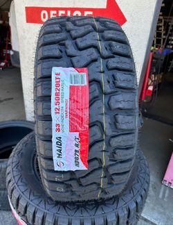 New Tire LT 33x12.50R20 Haida R/T Set Of 4 Tires Finance Available