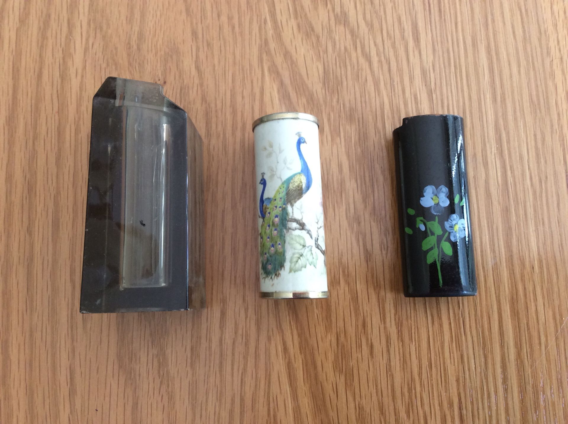 Vintage cigarette lighter holders (3)