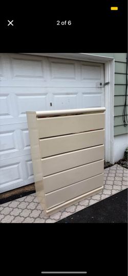 Cream Tall Dresser