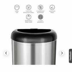 NINESTARS OPEN TOP TRASH CAN