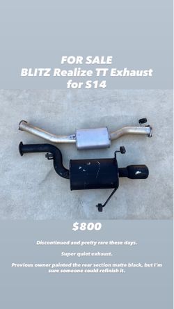 240sx S14 BLITZ Exhaust, OBX, DC Sports header, Greddy header