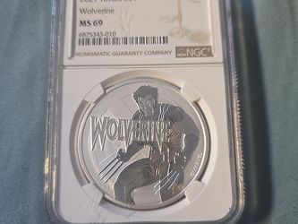 2021 Tuvalu Wolverine $1 Silver Coin NGC MS6