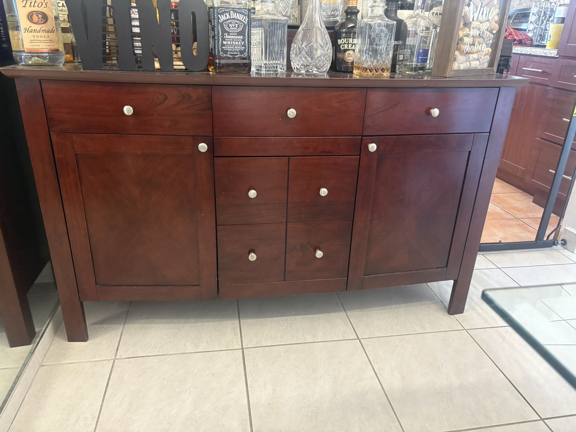 Wood hutch Buffet
