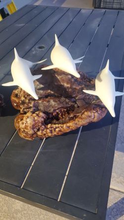 Dolphin sculptures