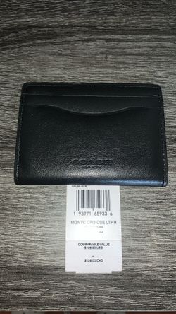 Coach Magnetic Leather Card Case (NEW)