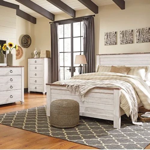 Ashley Furniture Bedroom Set With Queen Mattress and Box Spring