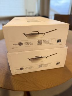 Stanley Tucci GreenPan Fry Pans – Carrara White (Williams Sonoma)