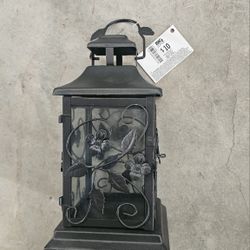 Metal Leaf Lantern 