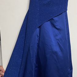 Bari Jay Royal Blue Gown (Bridesmaid Or Prom) Size 13-14