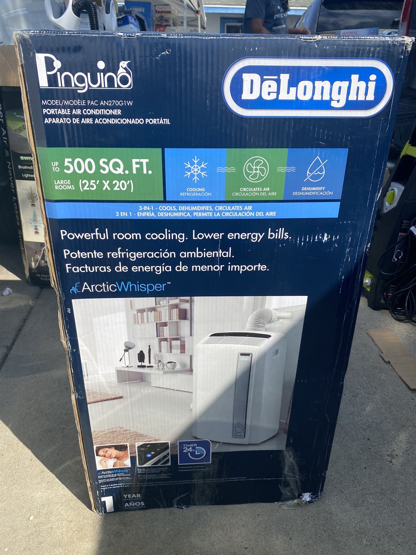DeLonghi Pinguino Portable Room Air Conditioner AC Unit
