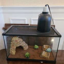 Reptiles Cage &  Heating Light