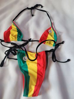 MEET ME IN JAMAICA! 2piece bikini *NEW*LARGE