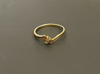 10 k size 5 yellow gold ring band