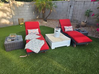 Tabletop fire pit place firepit with side table 2