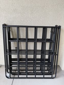 King Black Metal Bed Frame