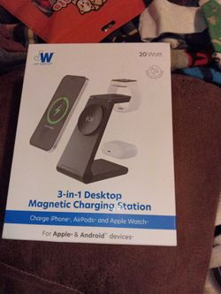 Three in one desktop magnetic charging system