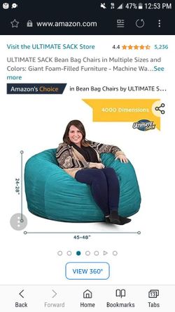 Huge Bean Bag Teal Color Like New