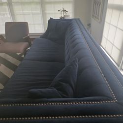 Z Gallerie Navy Blue Sofa For Sale!!