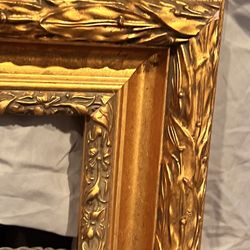 16”x20” Great Shape Vintage Gold Ornate Wood Frame