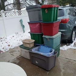 12 Storage Totes For One Low Price 