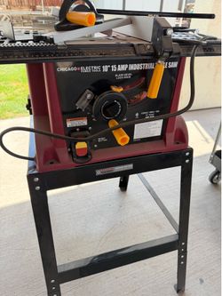 Chicago electric 10” table saw with universal stand