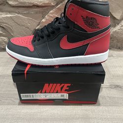 New customJordan 1 Retro High OG  Matte Patent Breds Size 9.5 men