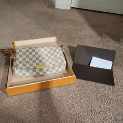 Authentic With Receipt Louis Vuitton Damier Azure Favorite MM