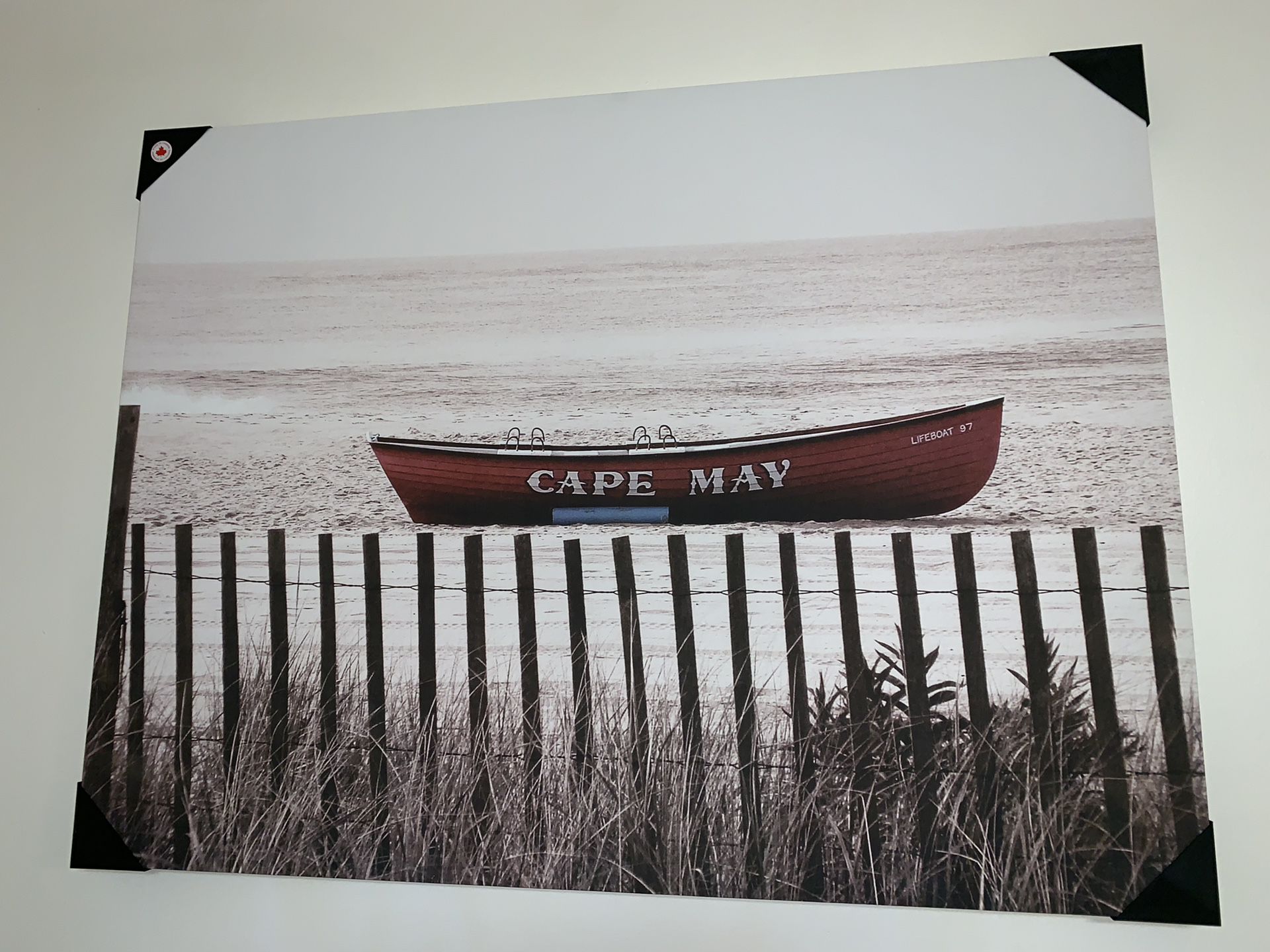 Cape May boat wall art canvas