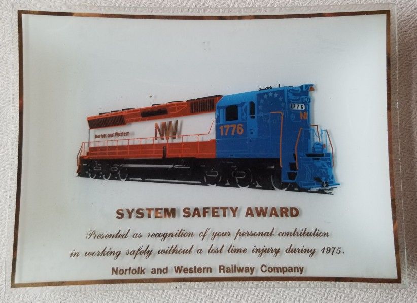 Norfolk and Western Railway Company Glass Ashtray / Dish