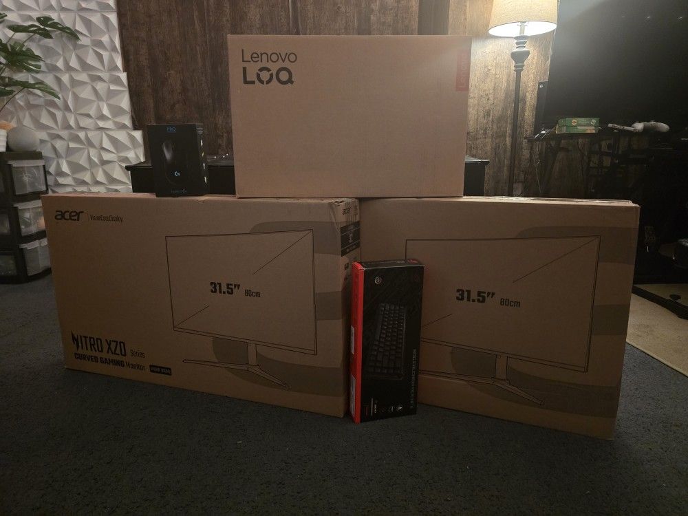 Full Performance Bundle - Lenovo LOQ, 64GB RAM, 2x Acer Nitro 1440p
