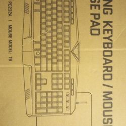 Gaming Keyboard/Mouse/Mouse Pad