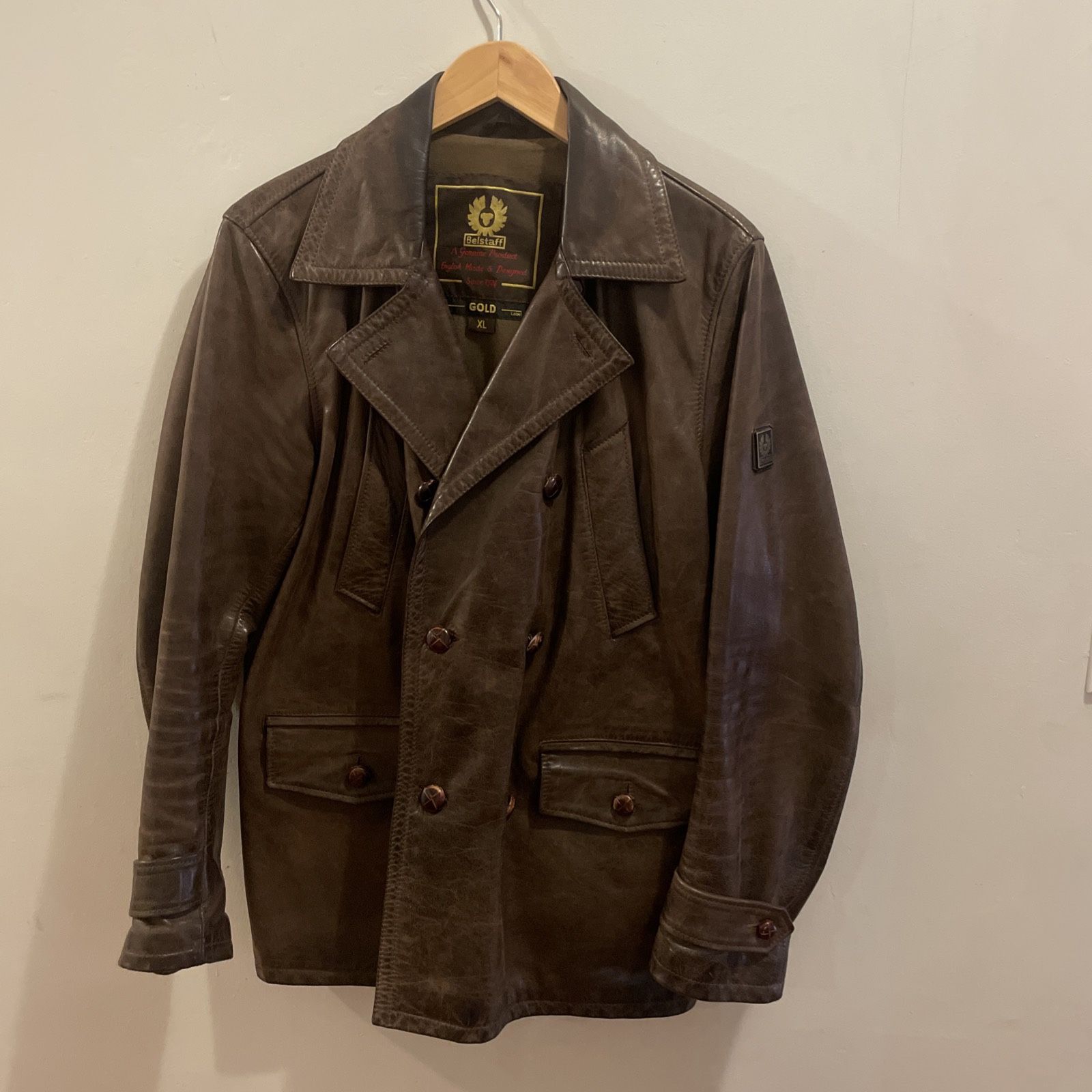 Belstaff The Aviator DiCaprio Scorsese Leather Trench Coat