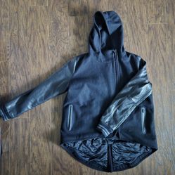 NIKE High Low Varsity Jacket Women's Size Large