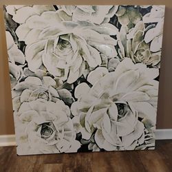 Set of 2 Large Floral Canvas Prints – $80 (for both)
