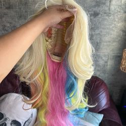 Lacefront Rainbow Wig
