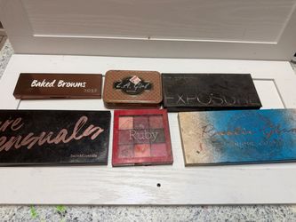 Lot of 6 Used Makeup Palettes