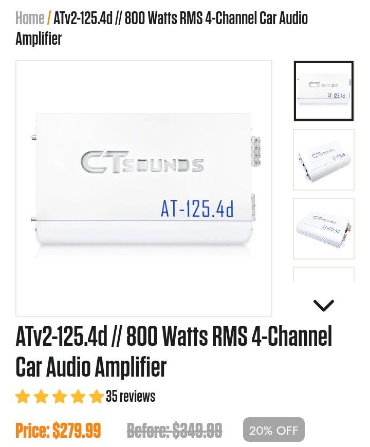 800 Watts For Mids And Highs Clean Power!